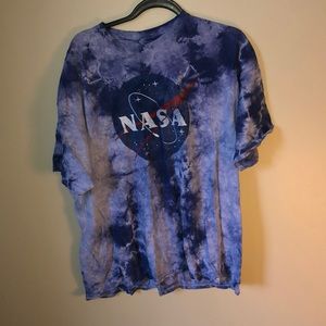 ACID WASHED NASA TEE SHIRT
